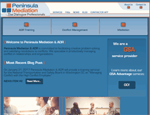 Tablet Screenshot of peninsulamediation.com